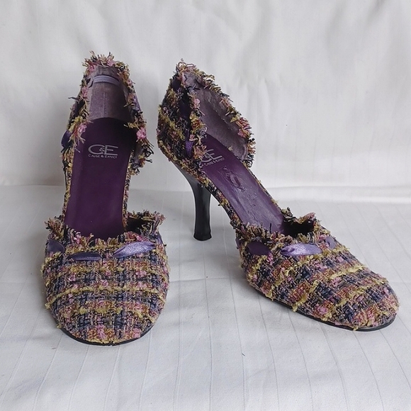 Cause & Effect "Rafe" Boucle Fabric Dorsay Heels- Sz. 7 - Picture 10 of 10